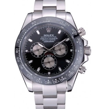AAA Replica Watches Stainless Dial Bracelet Cosmograph Steel Rolex Black Daytona 622543 0604